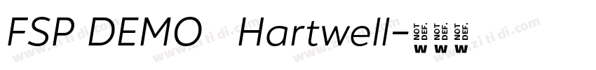 FSP DEMO   Hartwell字体转换